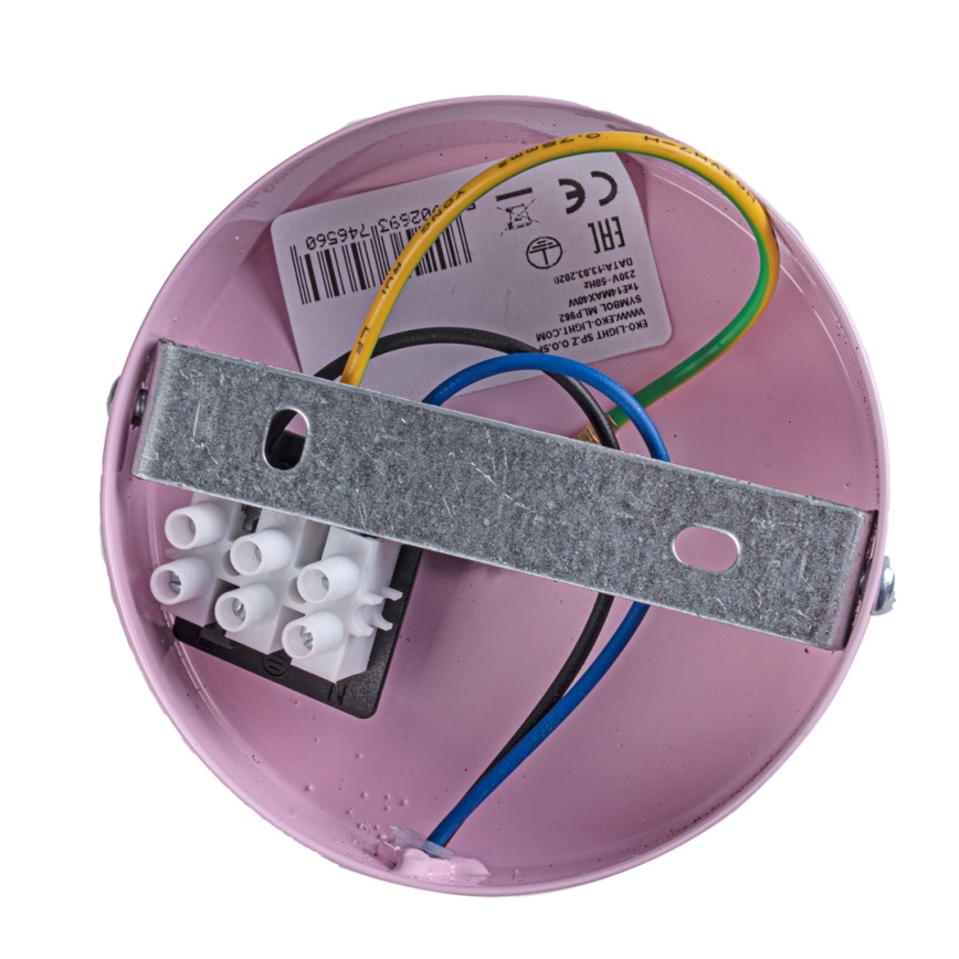 Aplique infantil MARIPOSA 1xE14/60W rosa
