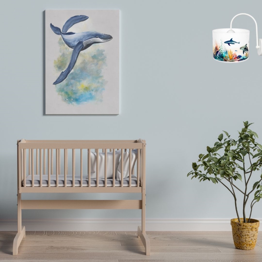 Aplique infantil OCEAN 1xE27/60W/230V