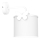 Aplique infantil SWEET 1xE27/15W/230V blanco/mariposa