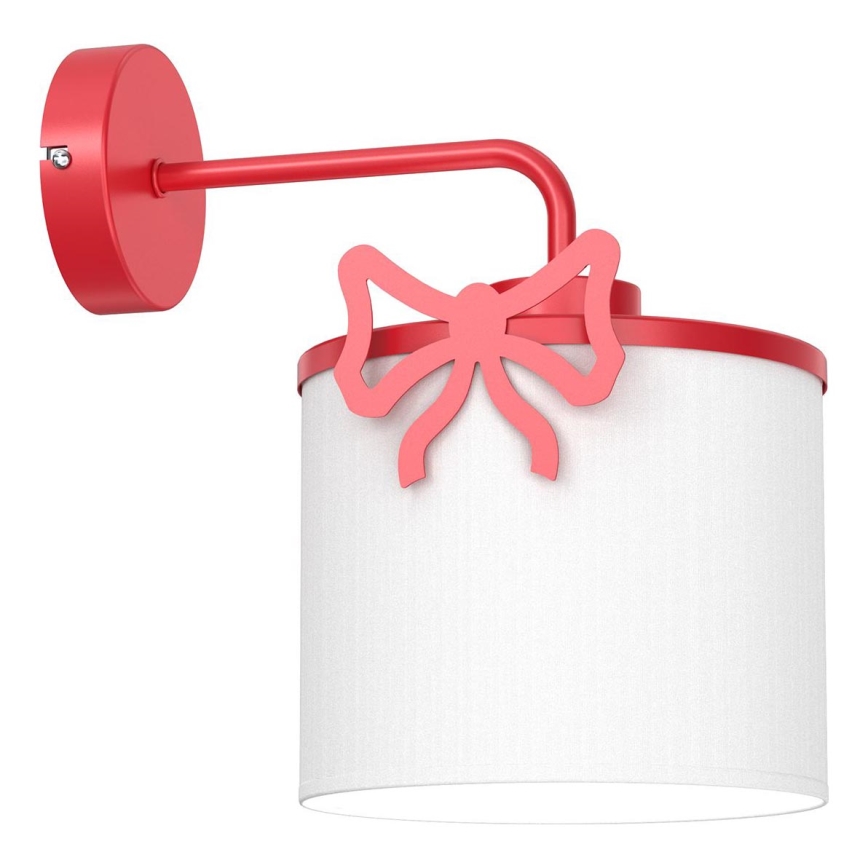 Aplique infantil SWEET 1xE27/15W/230V blanco/rojo/Arco