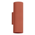 Aplique KARBON 2xGU10/10W/230V rojo