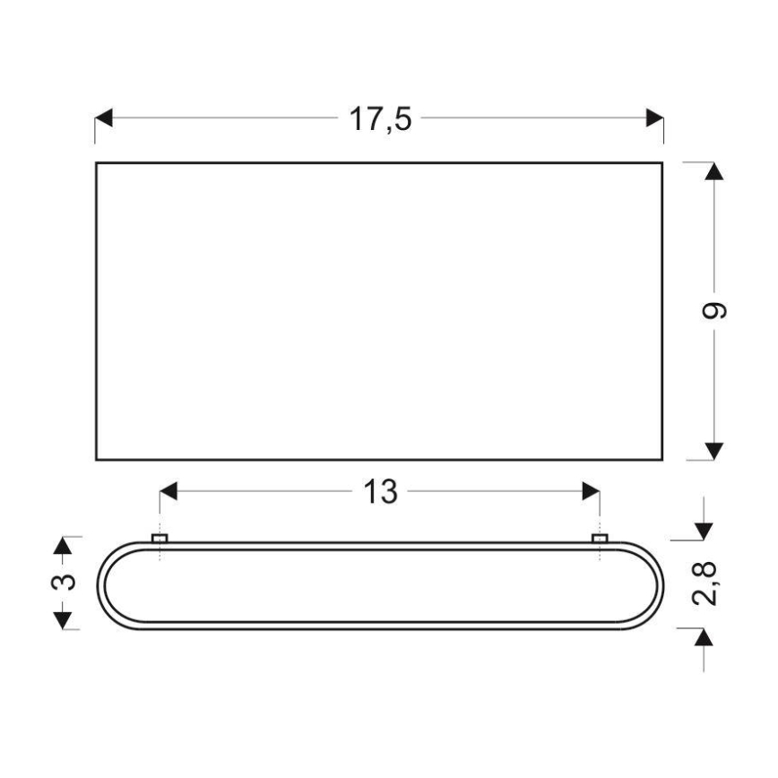 Aplique LED CARLI 2xLED/10W/230V