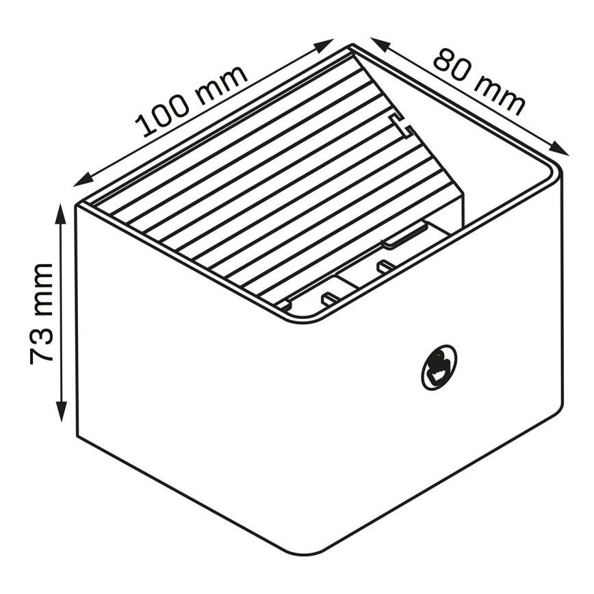 Aplique LED regulable con sensor MIRI LED/2,5W/3,7V 3000/4000/6400K 4000 mAh blanco