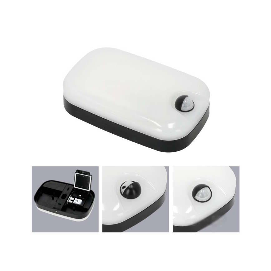 LED Lámpara de pared exterior con sensor de movimiento y crepuscular BAVANO LED/15W/230V 3000/4000/5700K IP54