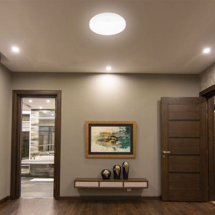 Aplique LED de baño con sensor SAMSUNG CHIP LED/15W/230V 3000/4000/6000K IP44 blanco