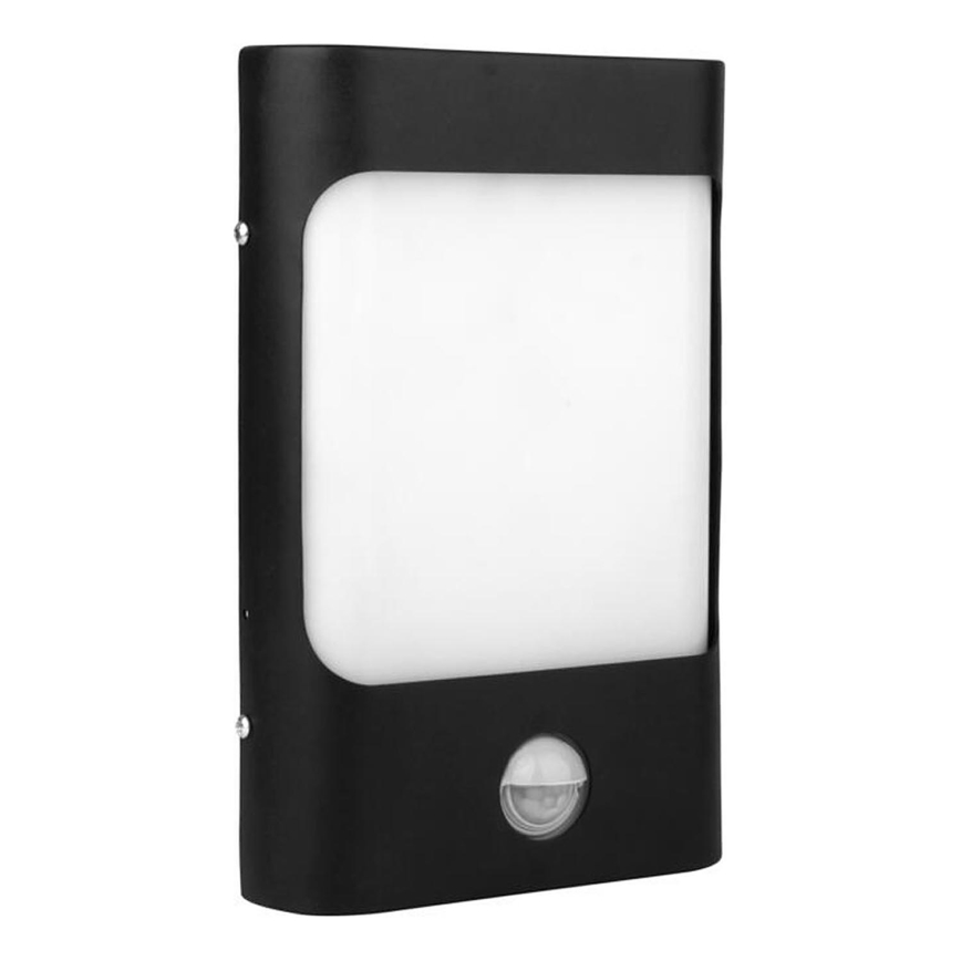 Aplique LED de exterior con sensor CORDOBA LED/9W/230V IP44 negro