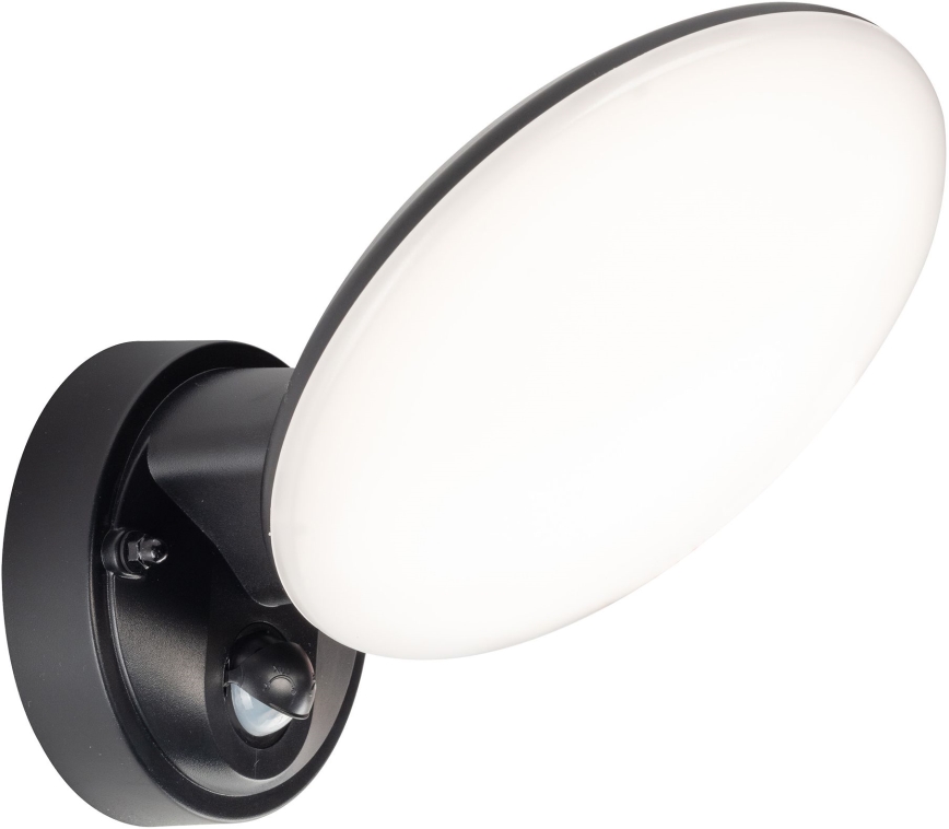 Aplique LED de exterior con sensor de movimiento y de crepúsculo OLAF LED/10W/230V IP44 negro
