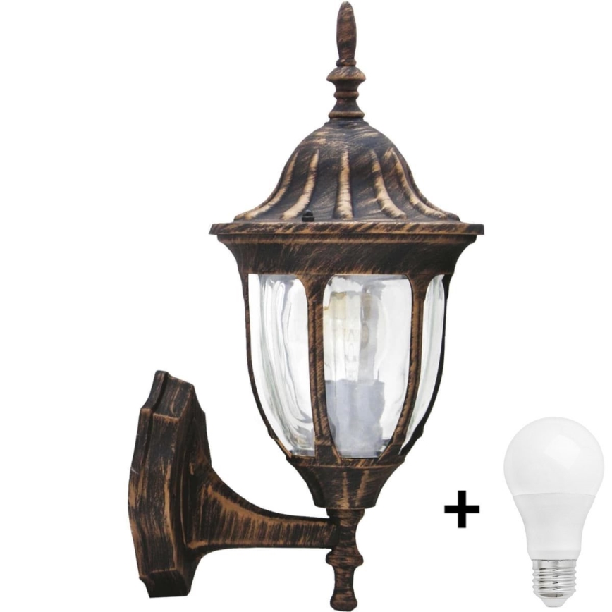 Aplique LED de exterior FLORENCJA 1xE27/10W/230V IP43