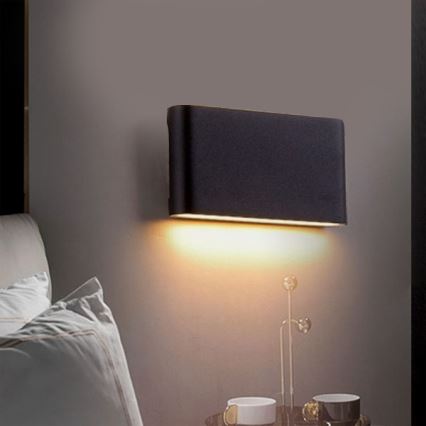 Aplique LED de exterior FLOW LED/9W/230V IP54 4000K negro