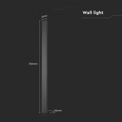 Aplique LED de exterior LED/10W/230V 4000K IP65 negro