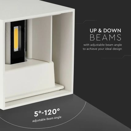 Aplique LED de exterior LED/11W/230V 3000K IP65 blanco