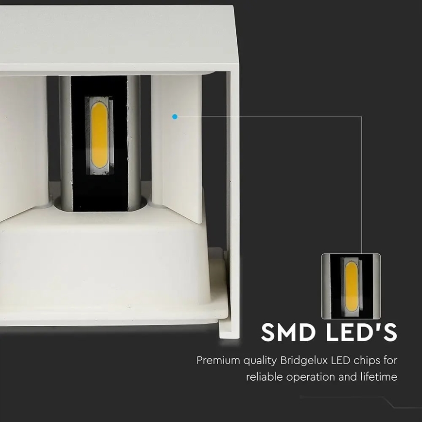 Aplique LED de exterior LED/11W/230V 3000K IP65 blanco
