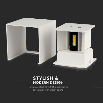 Aplique LED de exterior LED/11W/230V 3000K IP65 blanco