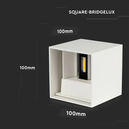 Aplique LED de exterior LED/11W/230V 3000K IP65 blanco