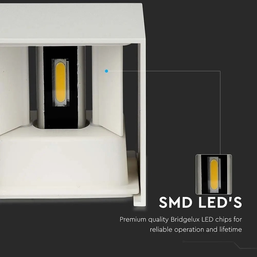 Aplique LED de exterior LED/11W/230V 4000K IP65 blanco
