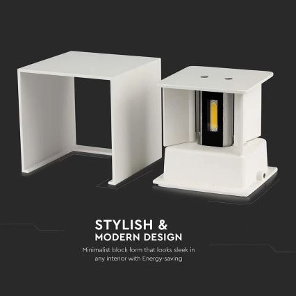 Aplique LED de exterior LED/11W/230V 4000K IP65 blanco