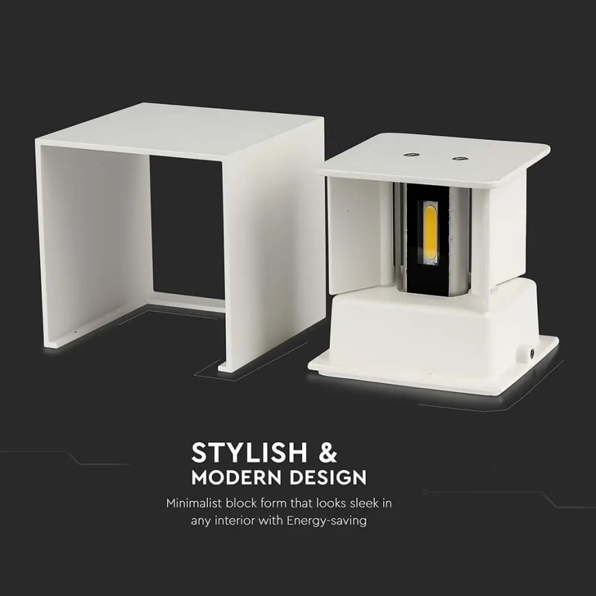 Aplique LED de exterior LED/11W/230V 4000K IP65 blanco