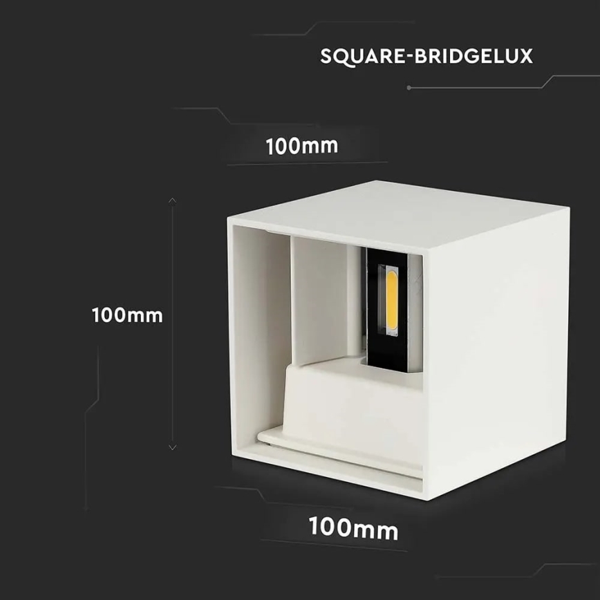 Aplique LED de exterior LED/11W/230V 4000K IP65 blanco