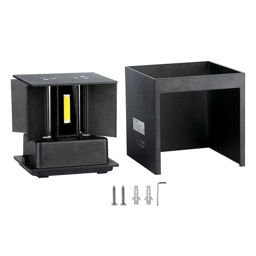 Aplique LED de exterior LED/5W/230V 4000K IP65 negro
