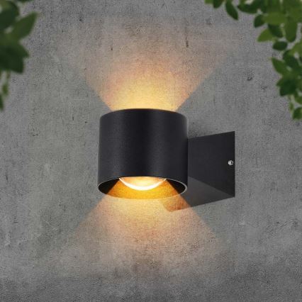 Aplique LED de exterior LED/5W/230V 4000K IP65 negro