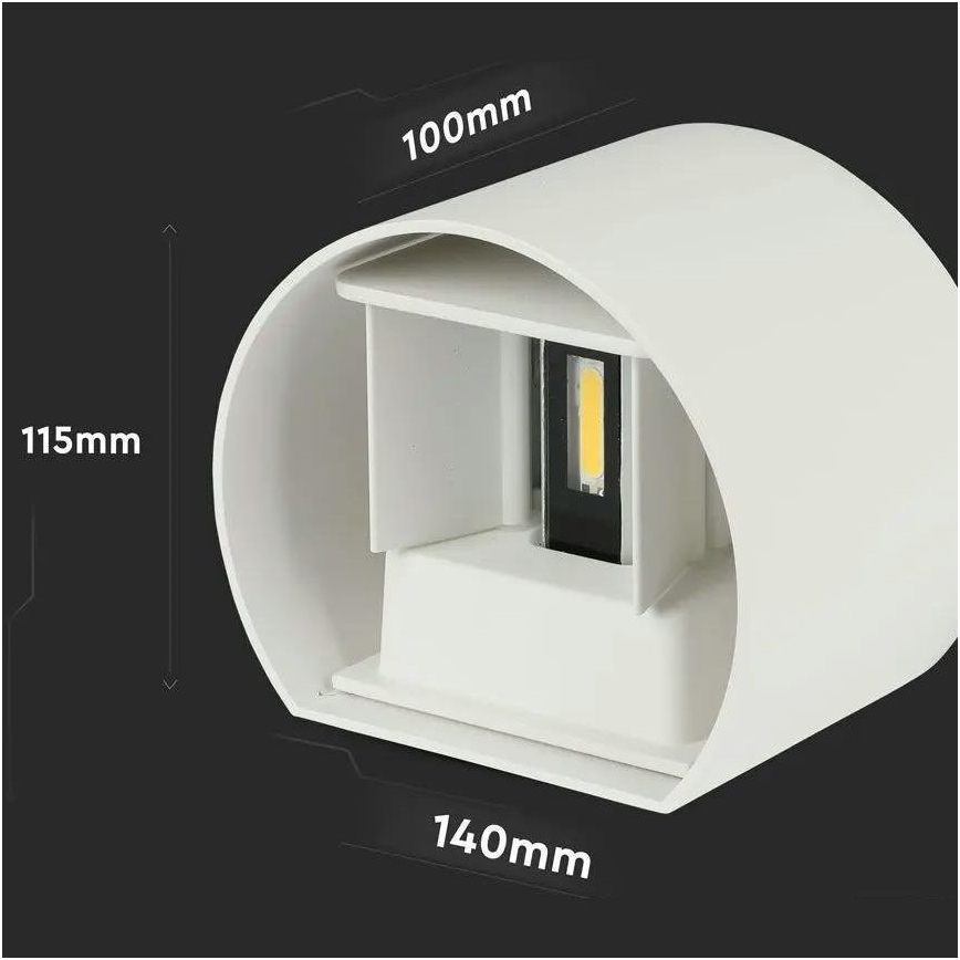 Aplique LED de exterior LED/6W/230V 4000K IP65 blanco