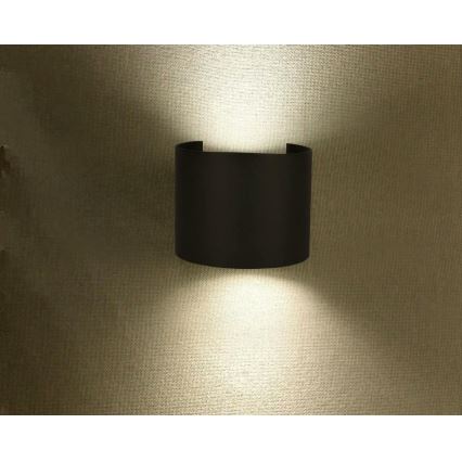 Aplique LED de exterior LED/6W/230V 4000K IP65 negro