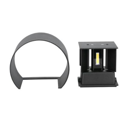 Aplique LED de exterior LED/6W/230V 4000K IP65 negro