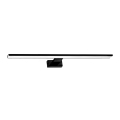 Aplique LED de pared para baño SHINE LED/13,8W/230V 60 cm IP44 negro