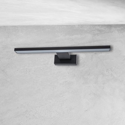 Aplique LED de pared para baño SHINE LED/7W/230V 30 cm IP44 negro