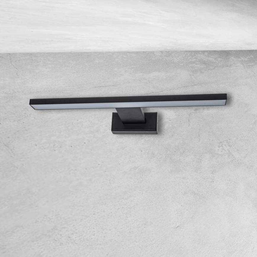 Aplique LED de pared para baño SHINE LED/7W/230V 30 cm IP44 negro
