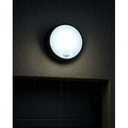 Luminaria LED de pared exterior regulable con sensor de movimiento LED/15/18/20W/230V 3000K/4000K/6500K IP65 negro/blanco