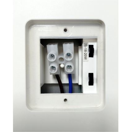 Luminaria LED de pared exterior regulable con sensor de movimiento LED/15/18/20W/230V 3000K/4000K/6500K IP65 negro/blanco