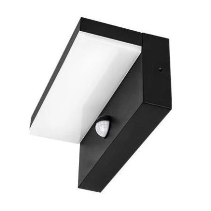 Aplique LED de pared para exterior con sensor LED/9W/230V 4000K IP44 negro