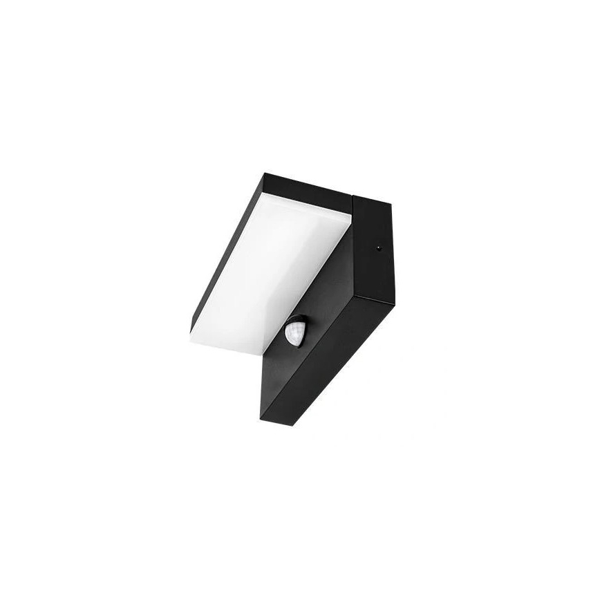 Aplique LED de pared para exterior con sensor LED/9W/230V 4000K IP44 negro