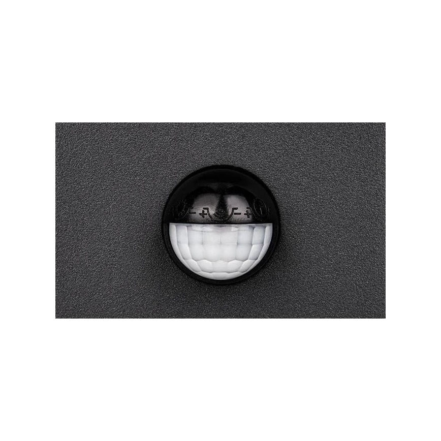 Aplique LED de pared para exterior con sensor LED/9W/230V 4000K IP44 negro