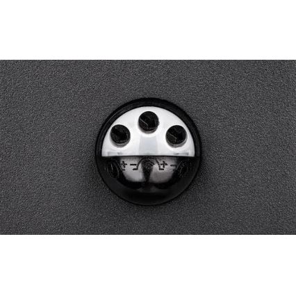 Aplique LED de pared para exterior con sensor LED/9W/230V 4000K IP44 negro