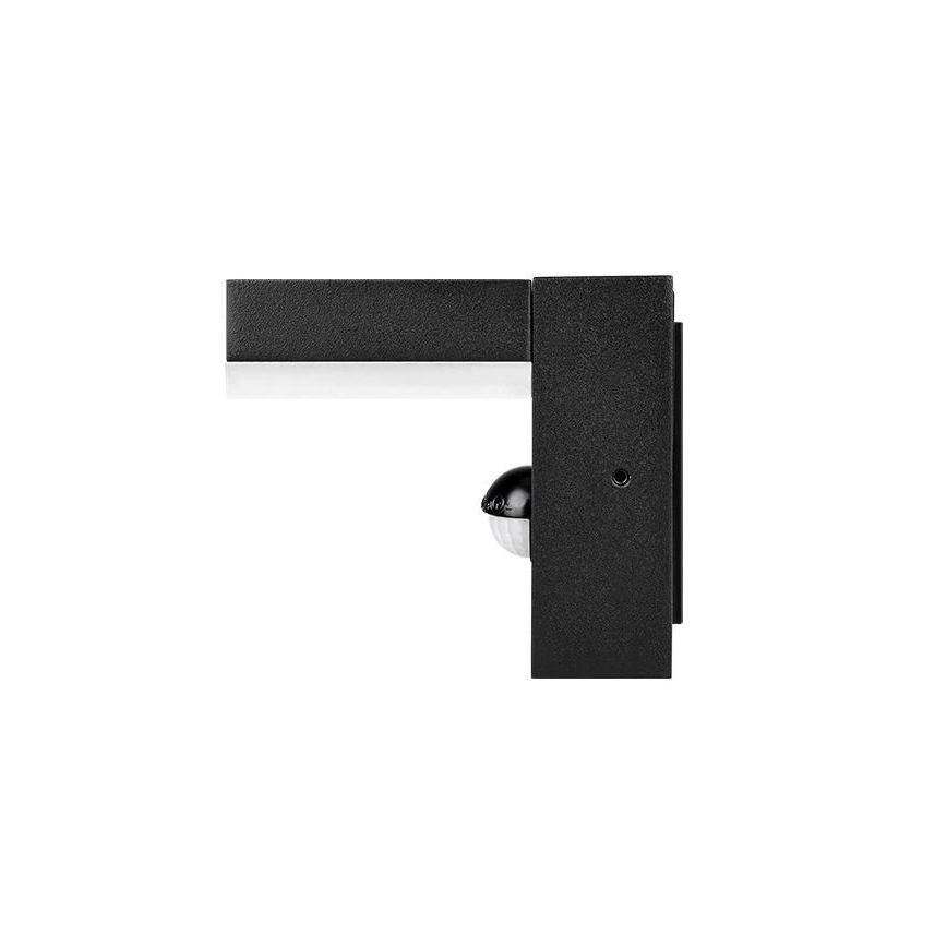 Aplique LED de pared para exterior con sensor LED/9W/230V 4000K IP44 negro
