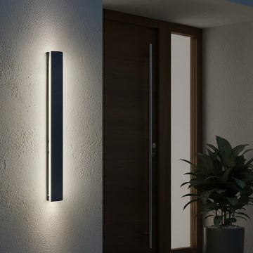 Aplique LED de pared para exterior MIRANA LED/12W/230V 4000K IP44 60 cm negro