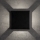 Aplique LED de pared para exterior REFAZI, 6W, 230V, IP54, negro