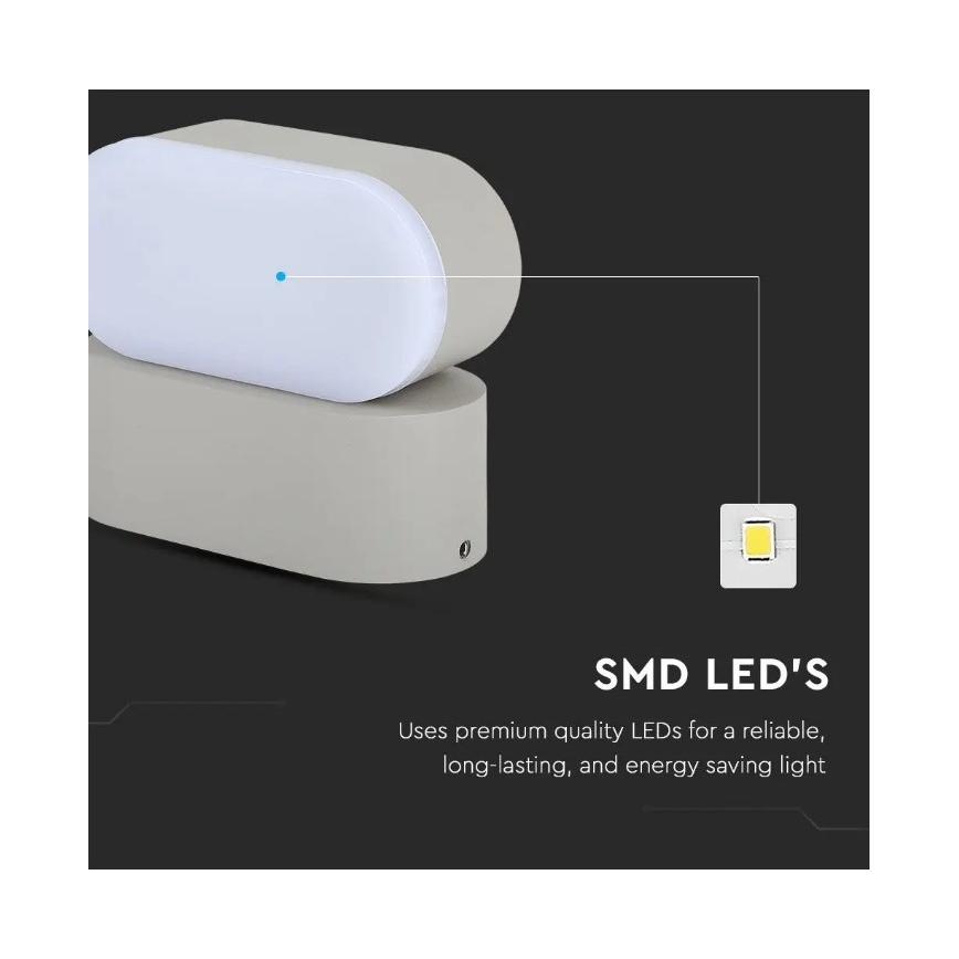 Aplique LED flexible para exteriores LED/5W/230V IP65