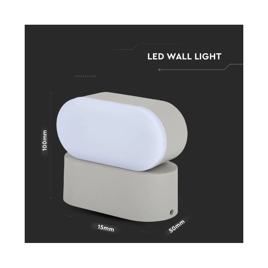 Aplique LED flexible para exteriores LED/5W/230V IP65