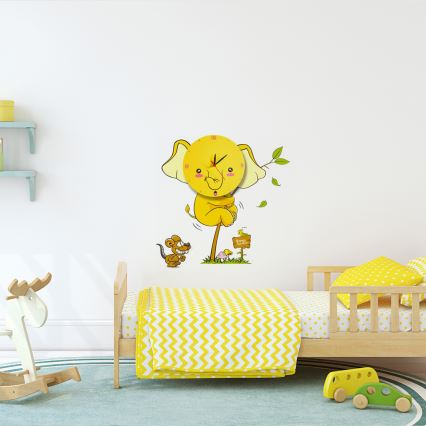 Aplique LED infantil con reloj 1xLED/1W/3xAAA