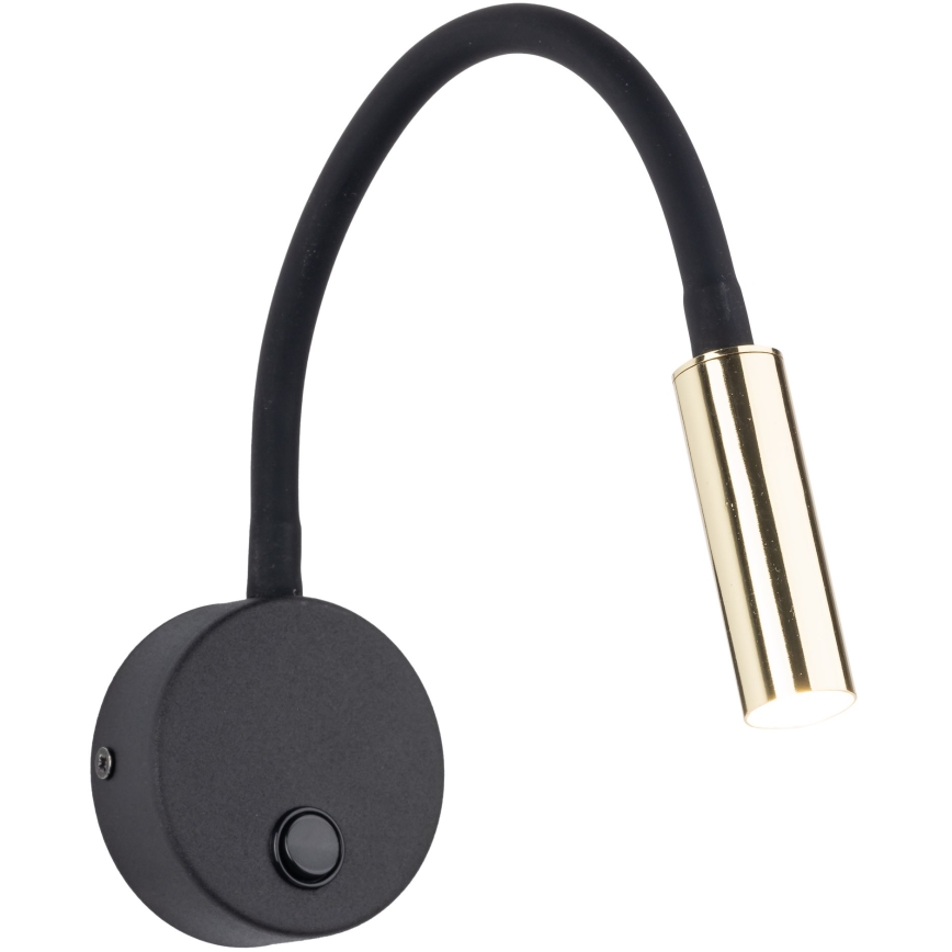 Aplique LED LAGOS 1xG9/3W/230V 4000K negro/dorado