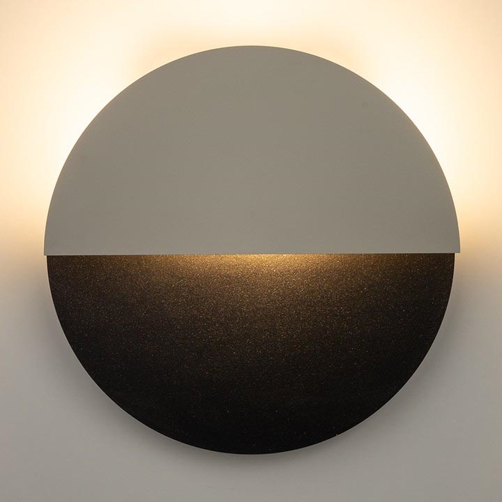 Aplique LED LUNA LED/7W/230V diá. 26 cm negro/beige