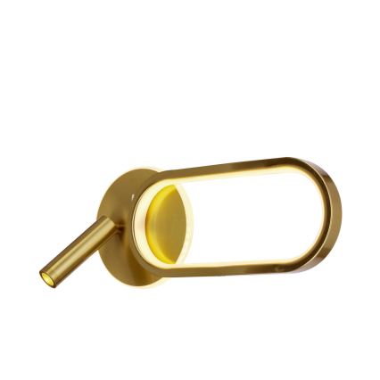 Aplique LED MONET LED/13W/230V + LED/2W 3000/4000/6000K dorado