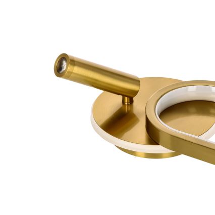 Aplique LED MONET LED/13W/230V + LED/2W 3000/4000/6000K dorado