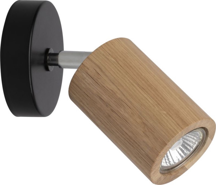 Aplique LED orientable de pared MATTI 1xGU10/5W/230V, roble