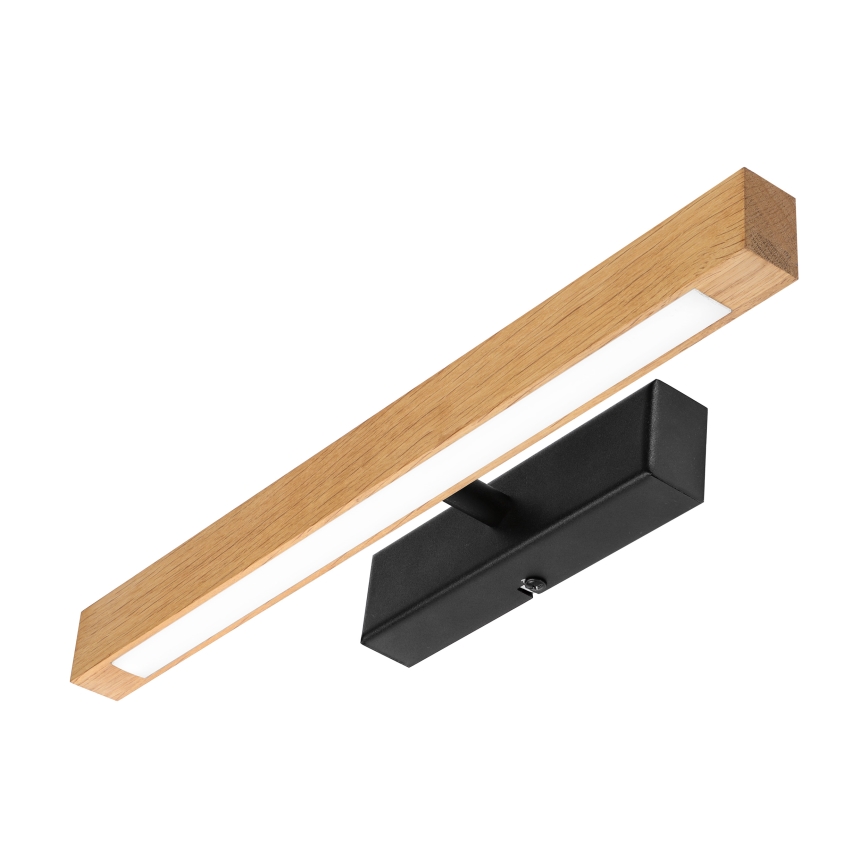 Aplique LED para cuadros VERDE LED/5,5W/230V 3000K 46 cm roble/negro