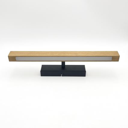 Aplique LED para cuadros VERDE LED/5,5W/230V 3000K 46 cm roble/negro