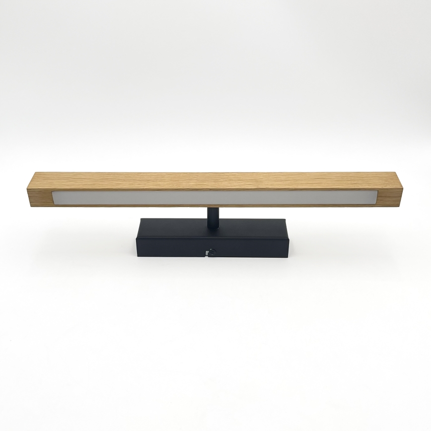 Aplique LED para cuadros VERDE LED/5,5W/230V 3000K 46 cm roble/negro